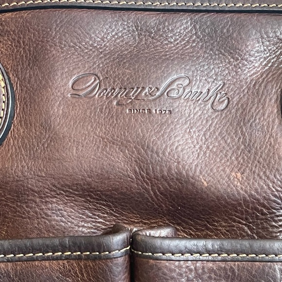 COPY - Dooney & Bourke Genuine Florentine Vacchetta dark brown leather satchel,… - Picture 6 of 12
